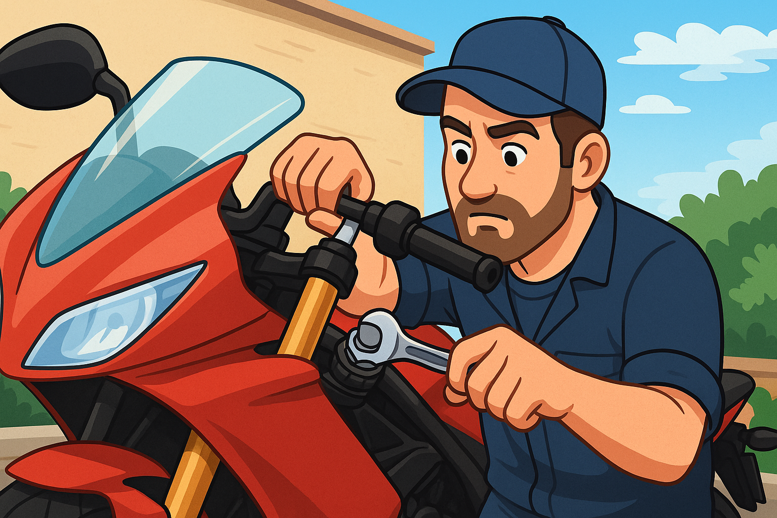 Holgura dirección moto: cómo comprobar y ajustar en casa